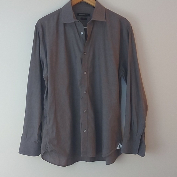 NWOT John Varvatos Button Down Shirt Gray Size 16.5 - Picture 1 of 6